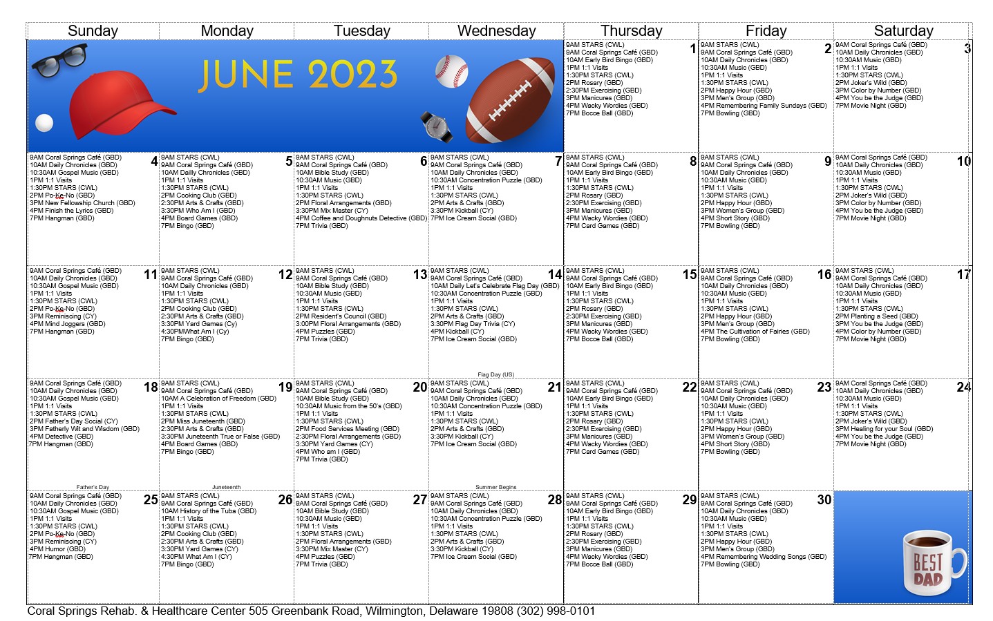 June 2023 Calendar